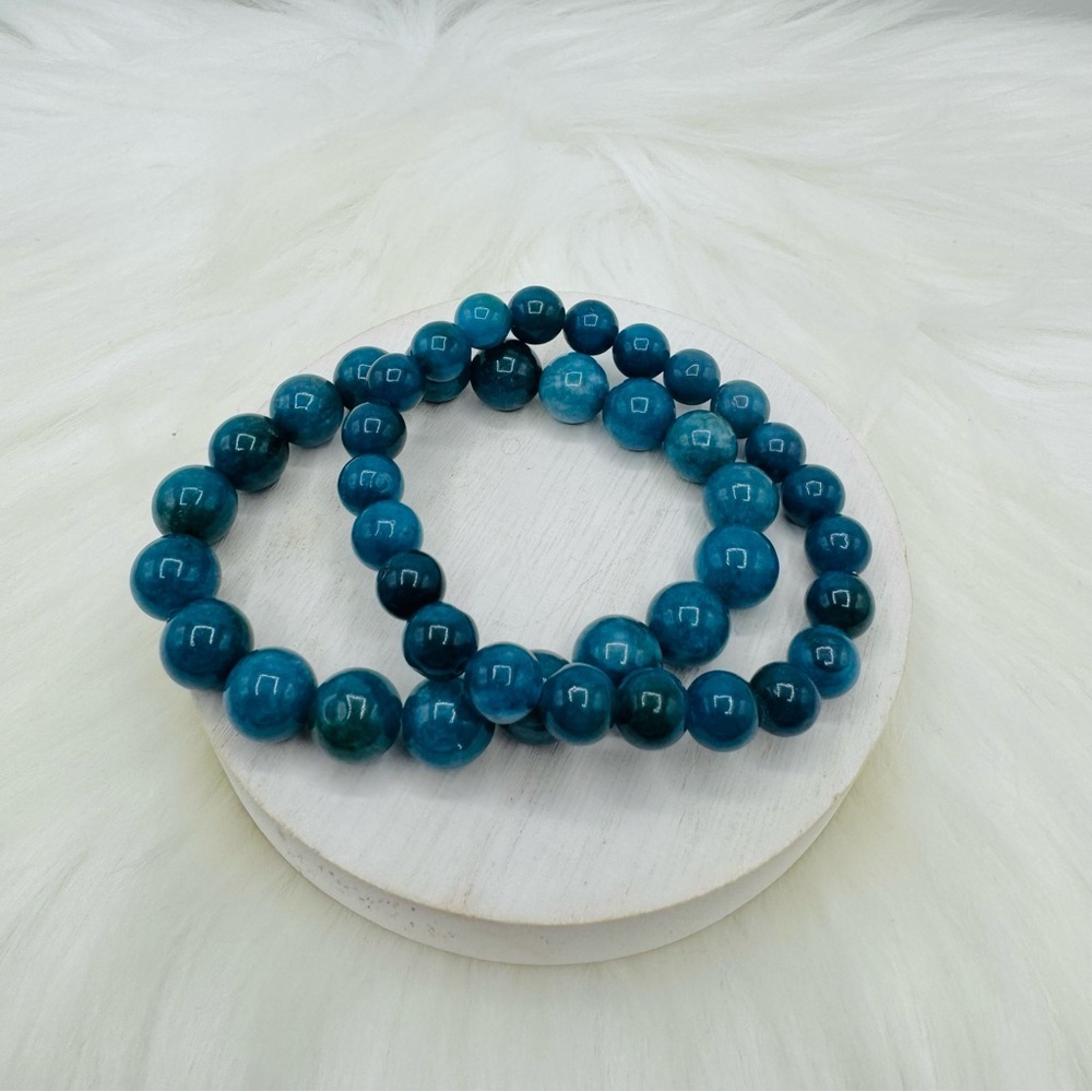 Double Blue Beaded Bracelets - image 4